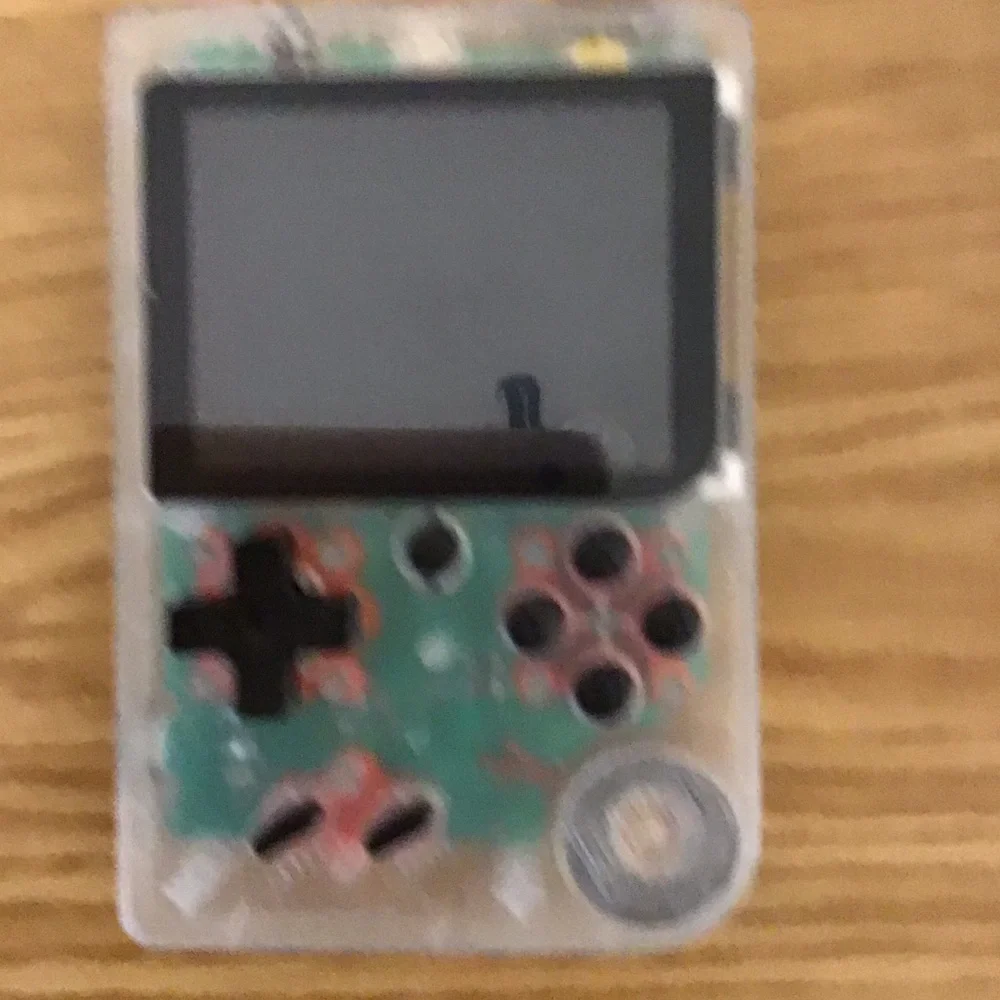 Get 2 Retro Handheld Transparent Game Console 400 games can connect to TV